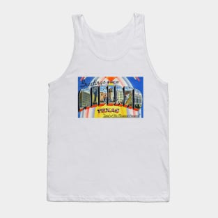 Greetings from Midland, Texas - Vintage Large Letter Postcard Tank Top